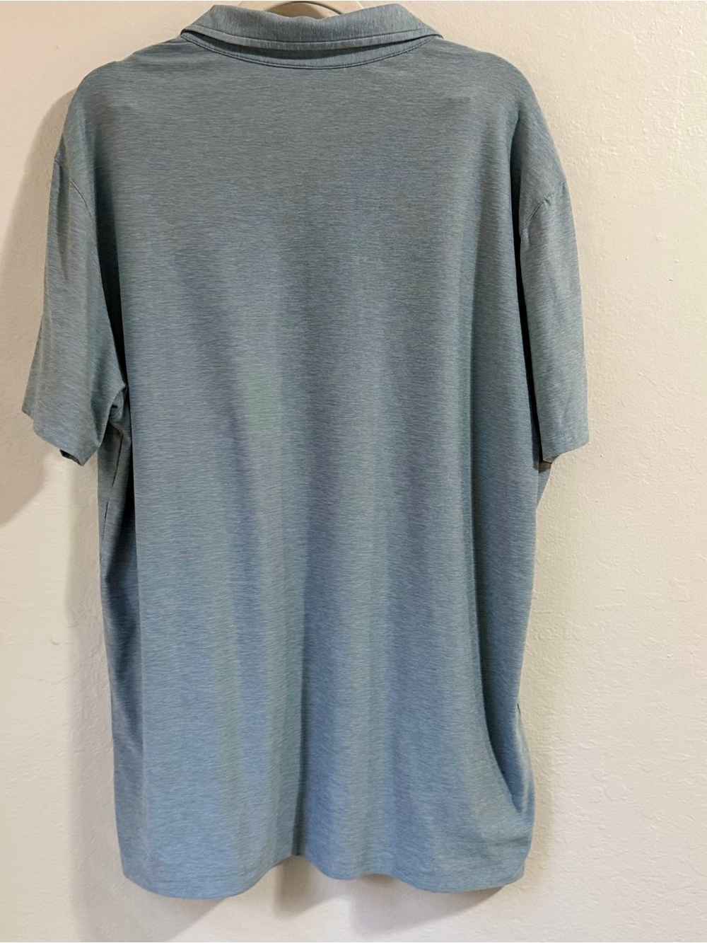 Vuori Strato Tech Polo Shirt L sage Green Heather Golf Performance Athleisure - Picture 7 of 8